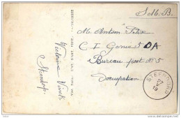 _G463: Fantasiekaart Verstuurd Als S.M. Vanuit STEENDORP:  NOODSTEMPEL: Gewijzigd Datummidden: 27 V 19 Naar Een Militair - Foruna (1919)