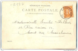 _R587: Prentkaart: VINCELLE - Le Fort - La Chappe Du Château: N°108-tab: DAMPREMY > Mont-sur-Marchienne - 1912 Pellens