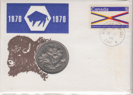 Canada Numisletter 1 Dollar Coin Ca Winnipeg Manitoba 12.II.1970 (CN153) - Covers & Documents