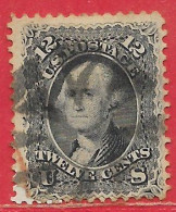 Etats-Unis D'Amérique N°23 12c Noir 1861 O - Used Stamps