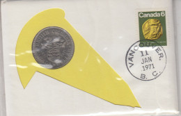 Canada Numisletter 1 Dollar Coin Ca Vancouver 11 JAN 1971(CN153C) - Storia Postale