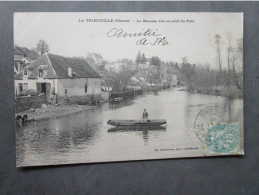 CPA 86 Vienne LA TRIMOUILLE  - La Benaise Vue En Aval Du Pont , Le Coin Des Lavandières Laveuses Timbré 1906 - La Trimouille