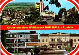 47026 - Oberösterreich - Bad Hall , Tassilobrunnen , Hauptplatz , Kurhaus - Gelaufen  - Bad Hall