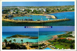 46574 - Zypern - Agia Napa , Mehrbildkarte , Beach , Strand , Sea , Meer - Gelaufen 1999 - Chypre