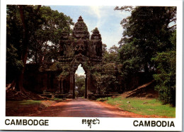 46572 - Kambodscha - Siem Reap , Cambodia , South Gate Of Angkor - Gelaufen  - Cambodia