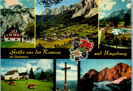 46560 - Steiermark - Ramsau , Am Dachstein , Silberkarhütte , Schwimmbad , Scheichenspitze , Kulm - Gelaufen 1975 - Ramsau Am Dachstein