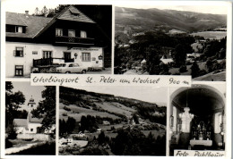 47107 - Niederösterreich - St. Peter Am Wechsel , Gasthof Zum Peterwirt , Mehrbildkarte - Gelaufen  - Wechsel