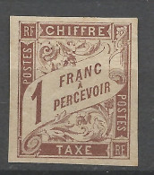 TAXE N° 15 NEUF* TRACE DE CHARNIERE  / Hinge / MH - Strafportzegels