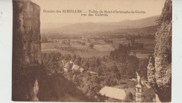 Saint Christophe La Grotte   73  Carte  Non  Circulée  Grottes Des Echelles Et Vue Des Galeries Et L-Eglise - Les Echelles