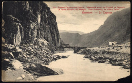 1907-1917 GEORGIA Military-Georgian Road - Gvelevsky Bridge In River Terek, Dariali Gorge - Géorgie