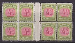 Australia, Scott J71 (SG D112), MNH Gutter Block Of Eight - Portomarken