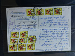 Kenia 1992: Post Card With 12x 1/50 Sh. To Germany - Kenya (1963-...)