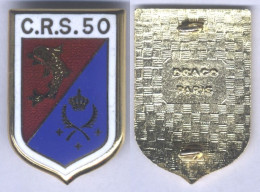 Insigne De La Compagnie Républicaine De Sécutité N° 50 - St Etienne - Police