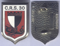 Insigne De La Compagnie Républicaine De Sécurité N° 30 - Police