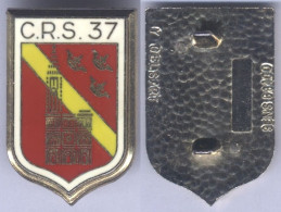 Insigne De La Compagnie Républicaine De Sécurité N° 37 - Polizei