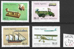 ARGENTINE 1091 à 94 * Côte 5.50 € - Unused Stamps