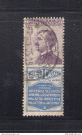 1924 Italia - Regno, Pubblicitario N. 15, 50 Cent Violetto Oltremare Siero Casali, Usato - Reclame
