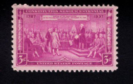 203709782  1937 SCOTT 798 (XX)  POSTFRIS MINT NEVER HINGED  - Constitution Sesquicentennial - Unused Stamps