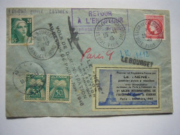 Avion / Airplane / Le "néné" / 1st Flight Orly - London - Le Bourget / 1946 / First Jet Plane - 1927-1959 Covers & Documents