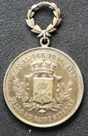 République Française - Ville De Saint Etienne 1895 - Prix Tir à J M Colombet (métal Argenté) - Altri & Non Classificati