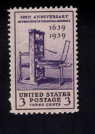 207616460  1939 SCOTT 857 (XX) POSTFRIS MINT NEVER HINGED - Printing Tercentenary - Neufs