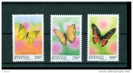 Burundi No:  1781 -83 Schmetterlinge   Postfrisch MNH  ** #701 - Neufs