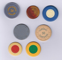 Oostende Casino Chip Fiche Jeton Set 7 Belgium België Belgique - Casino