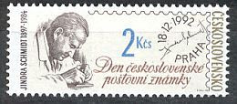 ** 3029 Czechoslovakia Stamp's Day 1992 Jindra Schmidt, Engraver - Stamp's Day