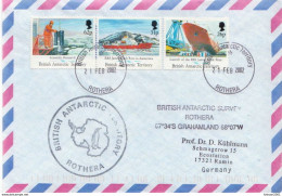 Postal History Cover: British Antarctic Territory Stamps On Cover - Covers & Documents