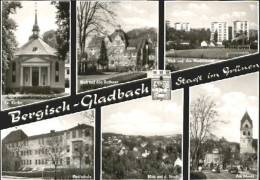 70086291 Bergisch Gladbach Kirche Rathaus Markt Schule O Bergisch Gladbach - Bergisch Gladbach