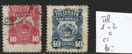 ARGENTINE Télégraphe 1 & 2 Oblitérés Oblitéré Côte 20.50 € - Télégraphes