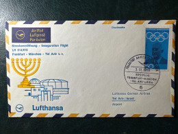 1968  Erstflug LH 614/615 Frankfurt Munchen Tel Aviv - Premiers Vols