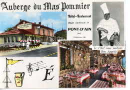 PONT D'AIN AUBERGE DU MAS POMMIER HOTEL BAR RESTAURANT ROUTE NATIONALE 75 CHEF - Non Classés