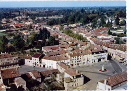 PONT DE VAUX VUE GENERALE AERIENNE PLACE JOUBERT - Pont-de-Vaux