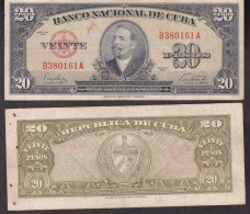 CUBA 20 PESOS  1949 P80A BB - Cuba