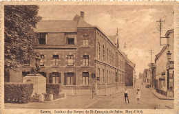 LEUZE-EN-AINAUT. INSTITUT DES SOEURS DE ST-FRANçOIS DE SALE. RUE D'ATH. BEAU PLAN.  ANIMATION. - Leuze-en-Hainaut