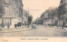 Asnières Sur Seine       92         Boulevard Voltaire     Vue Du Pont.  Café Restaurant    (voir Scan) - Asnieres Sur Seine