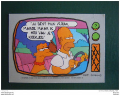 7 The Simpsons Topps 1990 Trading Cards Belgum Dutch Nederlands Neerlandais - Sonstige & Ohne Zuordnung