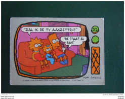 32 The Simpsons Topps 1990 Trading Cards Belgum Dutch Nederlands Neerlandais - Autres & Non Classés