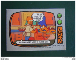 62 The Simpsons Topps 1990 Trading Cards Belgum Dutch Nederlands Neerlandais Plooitje Petit Pli - Other & Unclassified