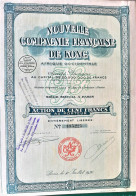 Nouvelle Compagnie Française De Kong - 1926 -Paris - Action De 100 Francs - Afrika