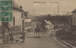 80 BEAUVAL RUE DE CANDAS CPA BON ETAT - Beauval