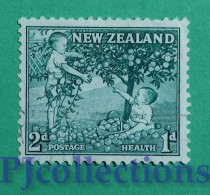 S753- NUOVA ZELANDA - NEW ZEALAND 1956 BAMBINI - CHILDREN 2d+1d HEALTH USATO - USED - Usados