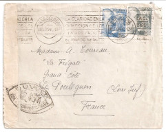 Lettre D'Espagne Pour La France Censures 1940 - Other & Unclassified