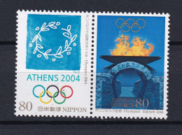 321 JAPON 2004 - Y&T 3557/57 - Sport JO Athenes Flamme - Neuf ** (MNH) Sans Trace De Charniere - Unused Stamps