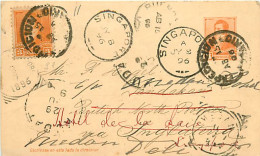 Argentine. CP N° 11 (H & G) + TP 97 (Yv) Rosario > Sandakam (Br. N. Borneo) > Medan (Indes Néerl) 15/4/96 - Postal Stationery