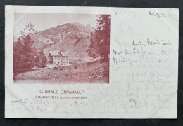KURHAUS GRIMMIALP Diemtigtal/ 1901 - Diemtigen