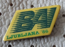 BAI Balkan Athletic Games Ljubljana 1986 Slovenia Ex Yugoslavia Pin - Leichtathletik