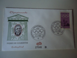 GERMANY UNOFFICIAL COVER CUOBERTIN OLYMPIC GAMES MEXICO 1968 - Estate 1968: Messico