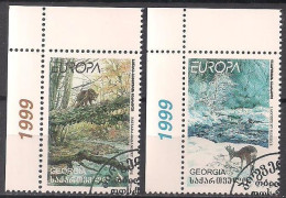 Georgien / Georgia  (1999)  Mi.Nr.  312 + 313  Gest. / Used  (3fc07) EUROPA - 1999